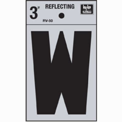 LETRA W REFLECTIVA DE 3"