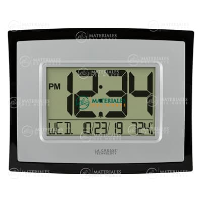 RELOJ DIGITAL DE PARED CON TEMPERATURA INTERIOR