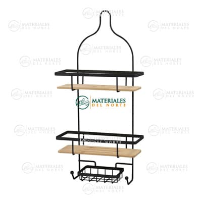 ORGANIZADOR NEGRO PARA DUCHA