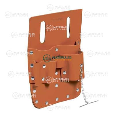 PORTA HERRAMIENTAS DE CUERO 7 COMPARTIMENTOS