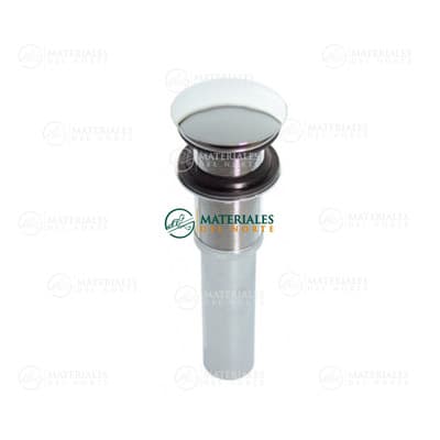 CONTRA PARA LAVABO CON TAPÓN PUSH CROMO