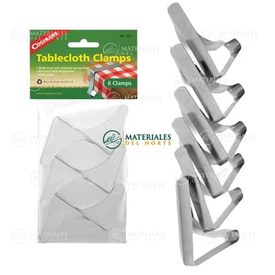 PAQUETE DE 6 CLIP SUJETA MANTEL 527