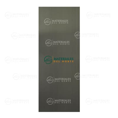 PUERTA DE TAMBOR GRIS VETEADO DE 90 x 203 CM