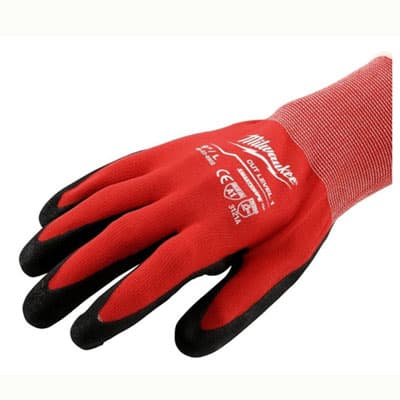 GUANTES ANTICORTE CON NITRILO TALLA L