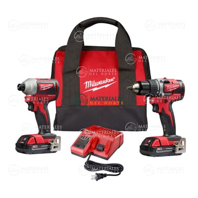 COMBO TALADRO Y DESTORNILLADOR 18V MILWAUKEE