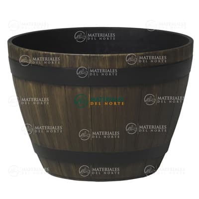 MACETA TIPO BARRIL NAPA WHISKEY 11.5”