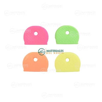 CAPUCHONES PARA LLAVES COLOR NEÓN DE 4 PIEZAS