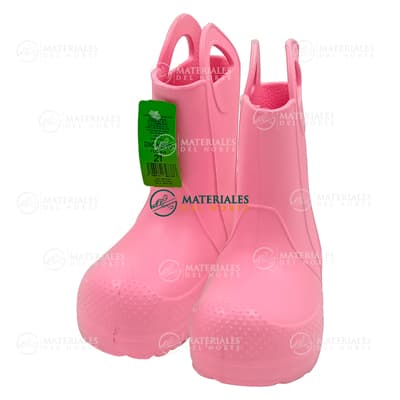 Bota infantil rosa
